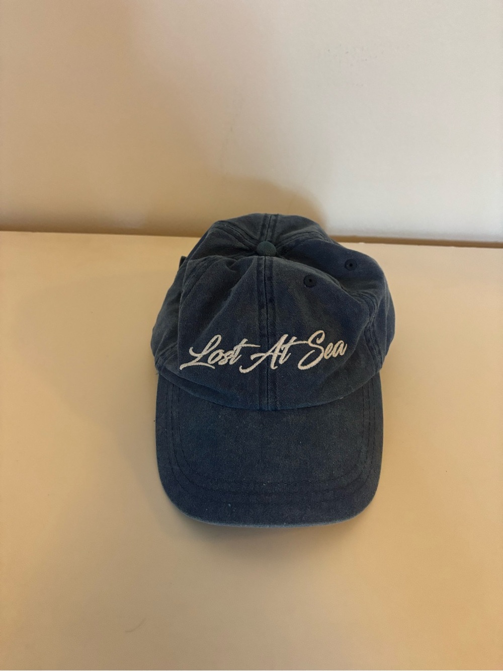 Lana del Rey Lost At Sea Script Baseball Cap - Navy Blue